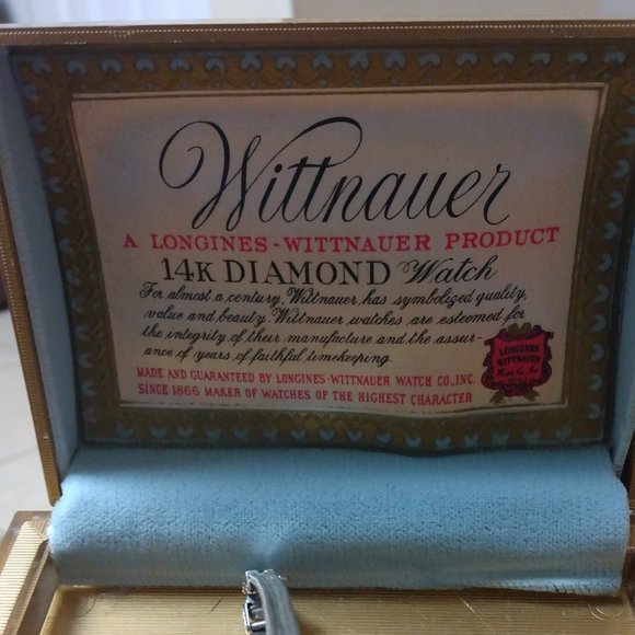 ❤️Ladies LONGINES 14K White Gold and Diamond Wind Watch with Case - Picture 5 of 12